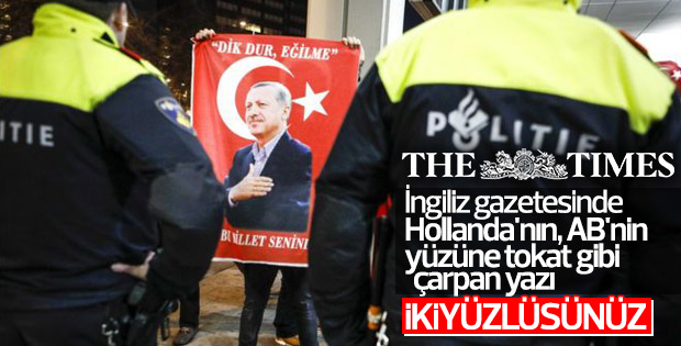 Türkiye-Hollanda gerilimi İngiliz basınında