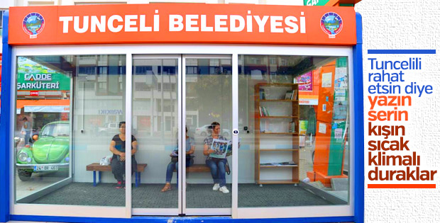 Tunceli'ye klimalı duraklar