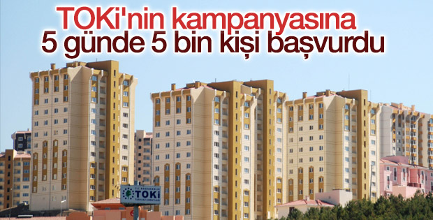 TOKİ'nin kampanyasına yoğun ilgi