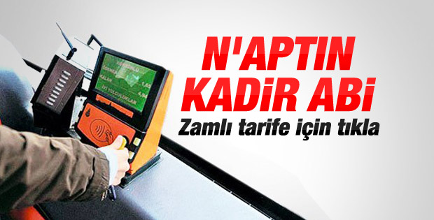 İstanbul'da toplu taşıma ücretleri zamlandı