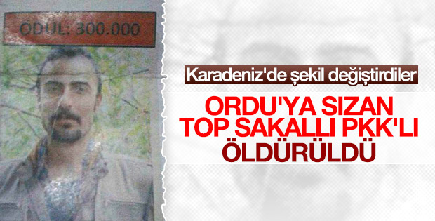 Ordu'da öldürülen teröristin kimliği belirlendi