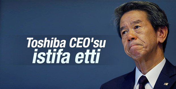 Toshiba CEO'su istifa etti