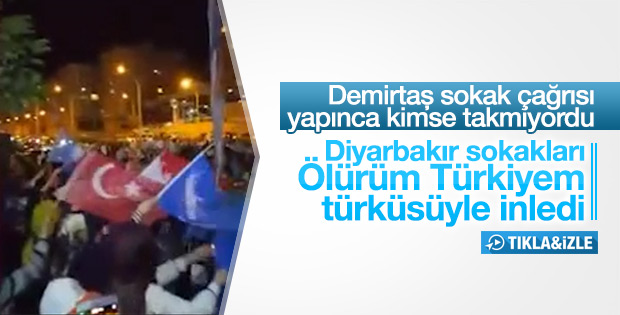 Diyarbakır milli iradeye sahip çıktı