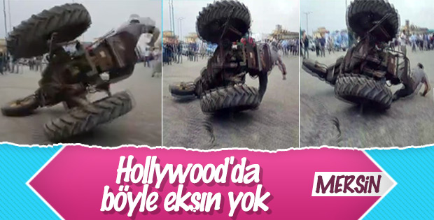 Traktör gösterisi kötü bitti İZLE