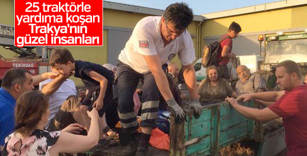 Tren faciasında yardıma koşan köylüler