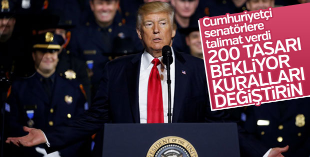 Trump'tan Cumhuriyetçilere: Kuralları değiştirin