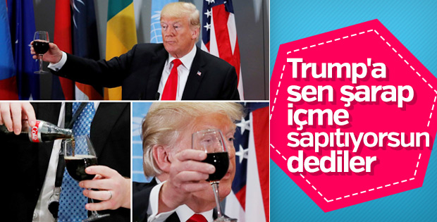 Trump'a şarap vermediler