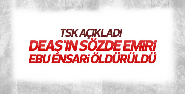 DEAŞ'ın sözde emirlerinden biri daha öldürüldü