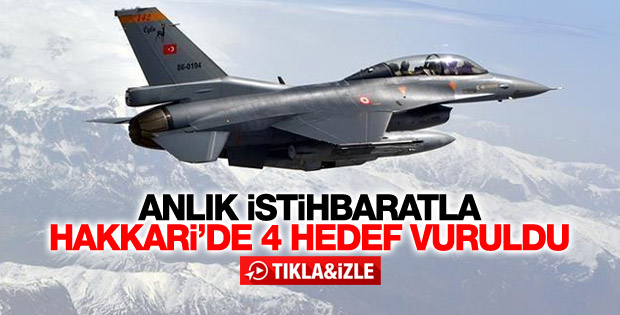 TSK'dan Hakkari kırsalında hava harekatı-İZLE