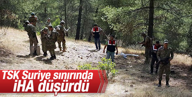 TSK Suriye sınırında İHA düşürdü