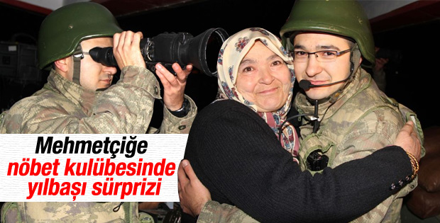 Suriye sınırındaki Mehmetçik'e yılbaşı sürprizi