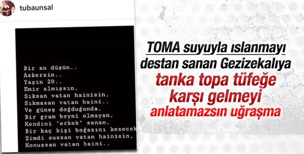 Tuba Ünsal'dan askeri kalkışma sonrası paylaşım
