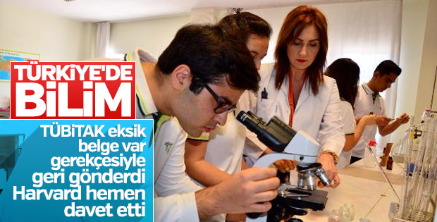 TÜBİTAK'ın kabul etmediği projeyi Harvard kabul etti