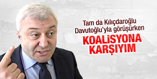 Tuncay Özkan: AK Parti-CHP koalisyonuna karşıyım