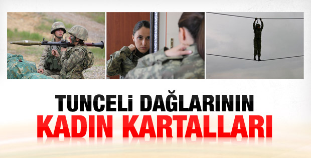 Tunceli Komando Tugayı'nda 4 kadın komutan İZLE