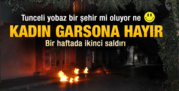Tunceli'de birahaneye molotoflu saldırı