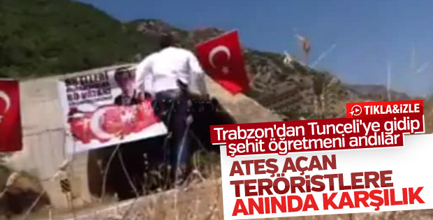 Teröristlere inat Türk bayrağı asan adam saldırıya uğradı