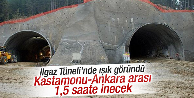 572 milyon TL'lik Ilgaz Tüneli’nde sona gelindi