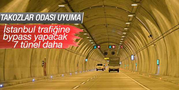 İstanbul'da 7 tünele onay