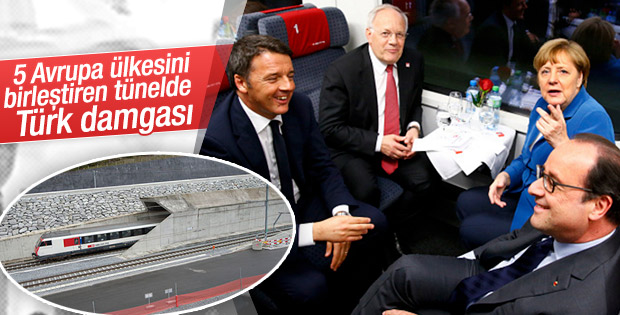 Dünyanın en uzun tünelinde Türk imzası