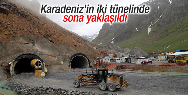 Ovit ve Cankurtaran tünellerinde sona yaklaşıldı
