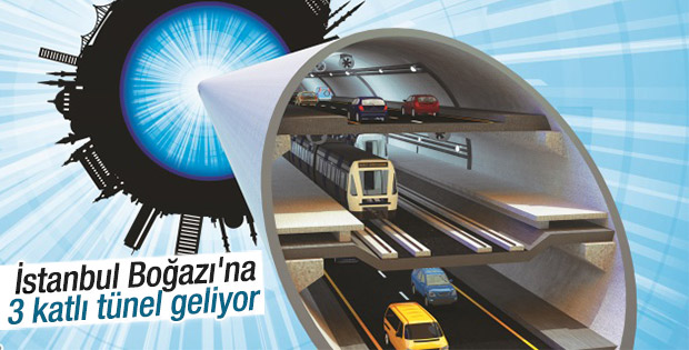Boğaz'da yapılacak 3 katlı tünelin ihalesi yakında