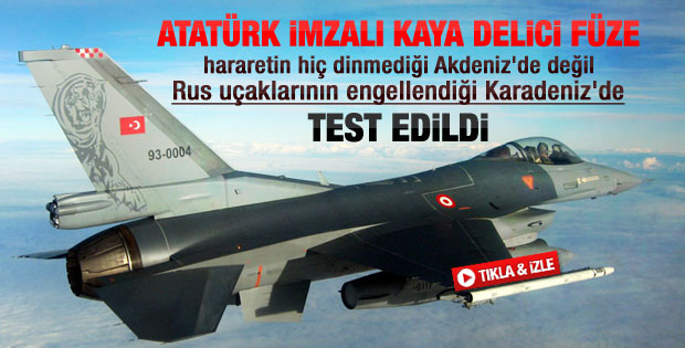 Türk Hava Kuvvetleri SOM füzesini test etti