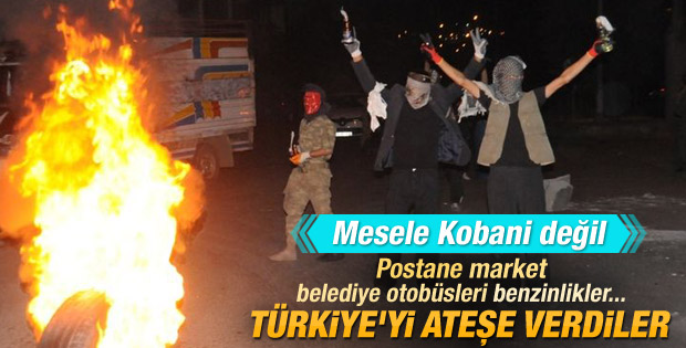 Türkiye genelinde izinsiz Kobani eylemleri