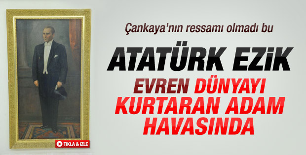 Türkiye'nin Cumhurbaşkanları Köşk duvarlarında