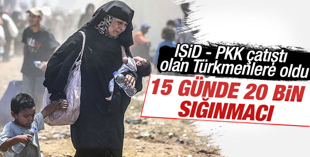 15 günde 20 bin 997 Suriyeli Türkiye'ye alındı