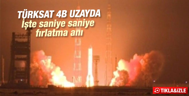 Türksat 4B uydusu uzaya fırlatıldı