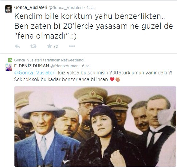 Gonca Vuslateri�nin Latife Hanım�a olan benzerliği
