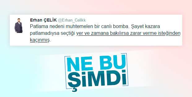 Erhan Çelik'in tweet'i anlaşılamadı