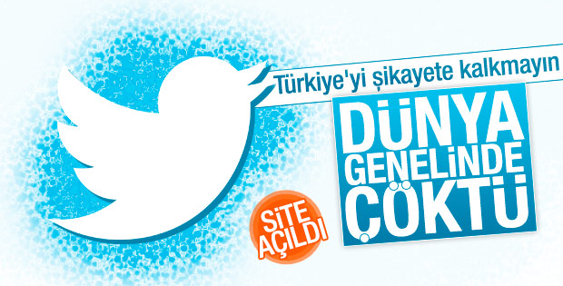 Twitter çöktü