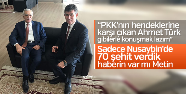 Metin Feyzioğlu Ahmet Türk'le buluştu
