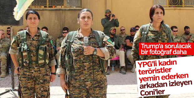 ABD'li askerler YPG'lilerin yemin törenine katıldı