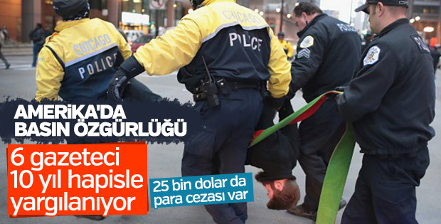 Anti Trump protestoları: 6 gazeteci yargılanıyor