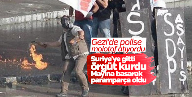 Gezi'de molotof atan militan Suriye'de mayına basıp öldü