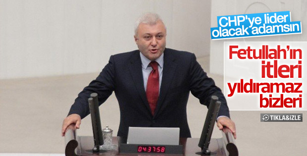 Tuncay Özkan Meclis kürsüsünde slogan attı