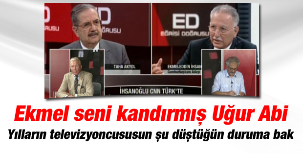 Uğur Dündar'ı reddeden İhsanoğlu CNN Türk canlı yayınında