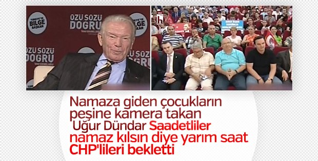 Uğur Dündar'ın programının saatine namaz ayarı
