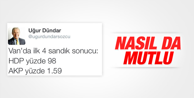 Uğur Dündar'ın HDP sevinci