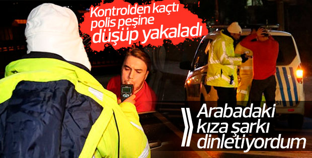 Mustafa Ceceli trafik polisinden kaçtı