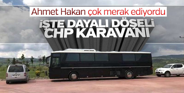 CHP yürüyüşünde Kılıçdaroğlu'nun kullandığı karavan