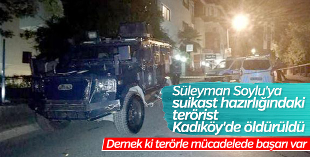Süleyman Soylu'ya saldırı hazırlığındaki terörist öldürüldü
