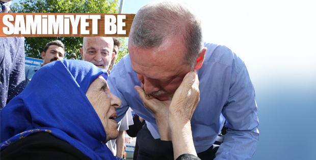 Başkan Erdoğan Çamlıca Korusunda vatandaşlarla buluştu