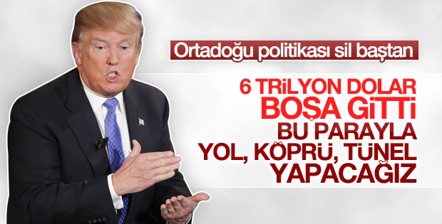 Trump savaşa harcanacak parayla köprü yapmak istiyor