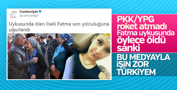 Cumhuriyet genç kızı öldüren teröristleri kolladı