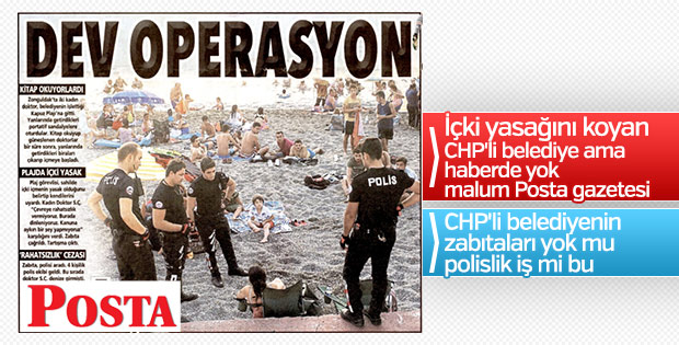 Posta'nın dev operasyon başlıklı operasyon manşeti