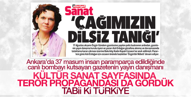 PKK'nın danışmanı Aslı Erdoğan'ın dokunulmazlığı mı var